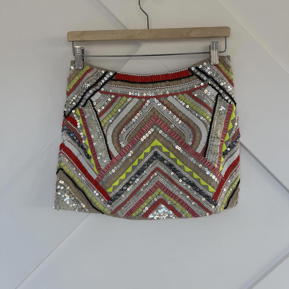 Parker Beaded Mini Skirt Size 2